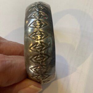 Vintage Mexican Silver Cuff Bracelet